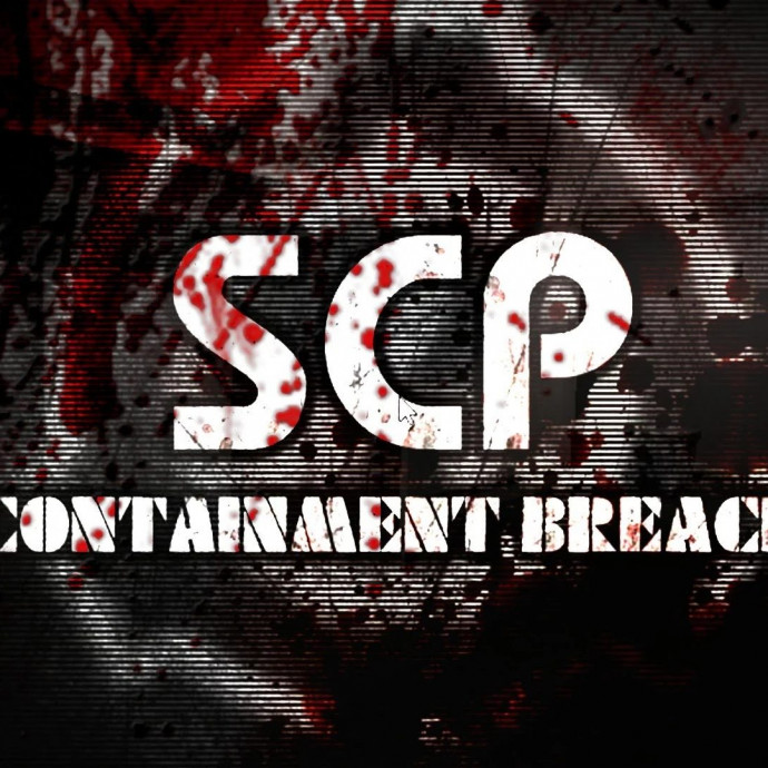 Коридор комплекса SCP и статуя SCP-173 в игре Containment Breach