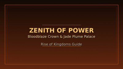 Гайд по событию Zenith of Power в Rise of Kingdoms: скины Bloodblaze Crown и Jade Plume Palace Гайд по событию Zenith of Power в Rise of Kingdoms: скины Bloodblaze Crown и Jade Plume Palace