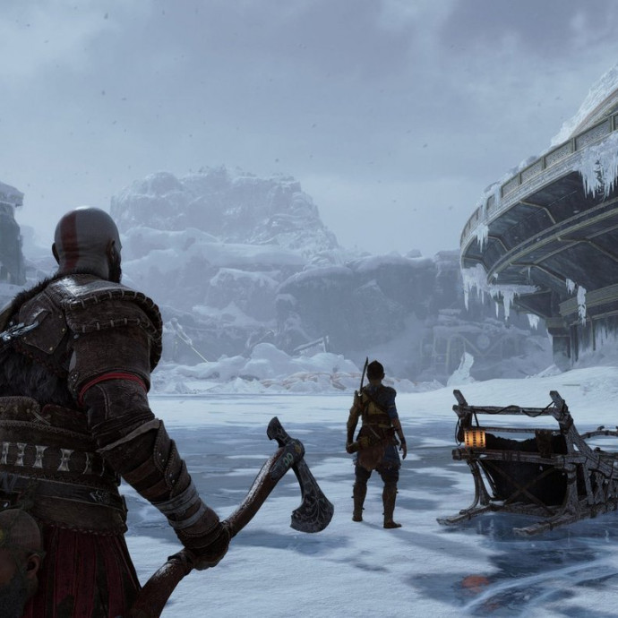God of War Ragnarök — Кратос и Атрей в Мидгарде